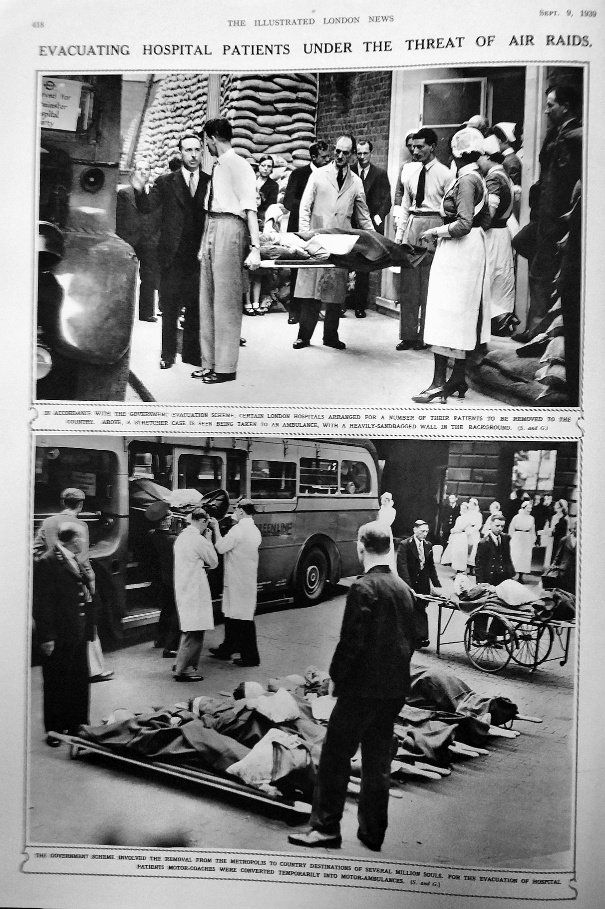 evacuate london hospitals